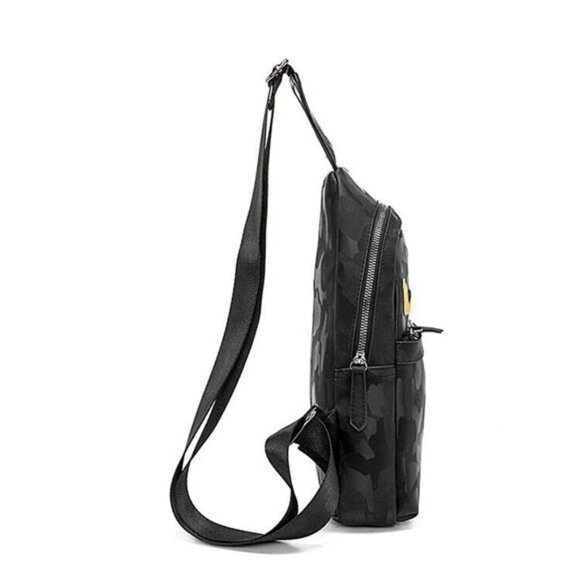 Men's Nylon Chest Sling Bag Crossbody Shoulder Bag Outdoor Backpack Daypack - Picture 6 of 7